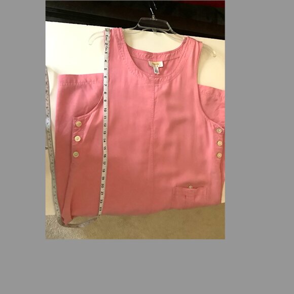 Talbots - Classic Sleeveless Salmon maxi jumper - Size Petite Large - Picture 6 of 9